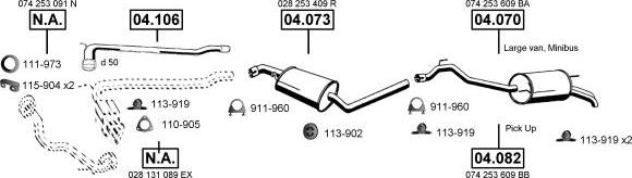 Asmet VA038740 - Система выпуска ОГ autosila-amz.com