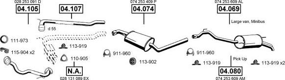 Asmet VA038750 - Система выпуска ОГ autosila-amz.com