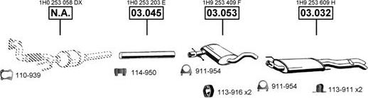 Asmet VA032280 - Система выпуска ОГ autosila-amz.com