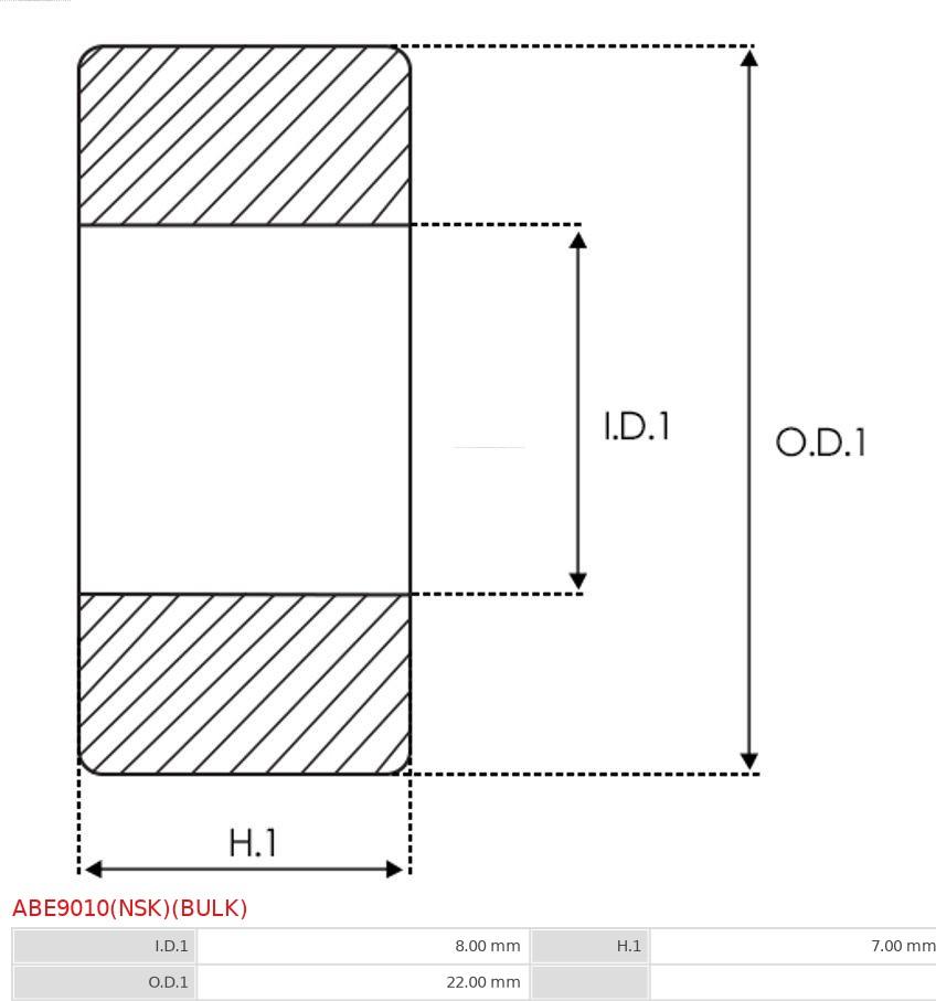 AS-PL ABE9010(NSK)(BULK) - Подшипник autosila-amz.com