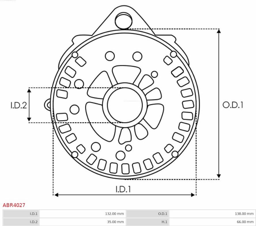 AS-PL ABR4027 - Крышка генератора autosila-amz.com