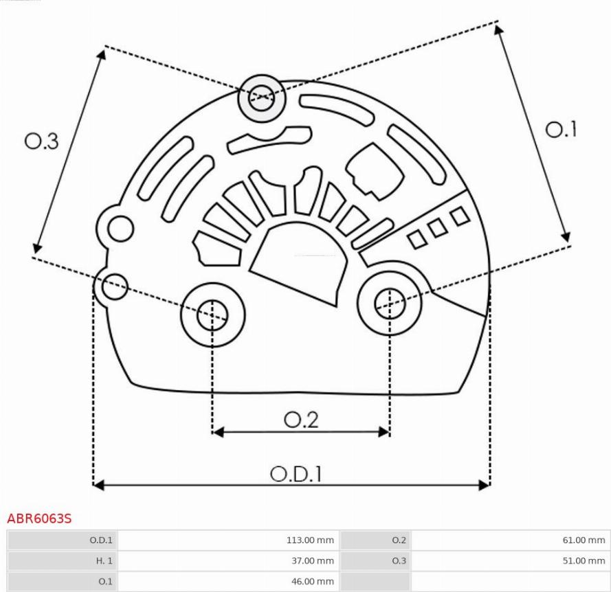 AS-PL ABR6063S - Защитная крышка, генератор autosila-amz.com