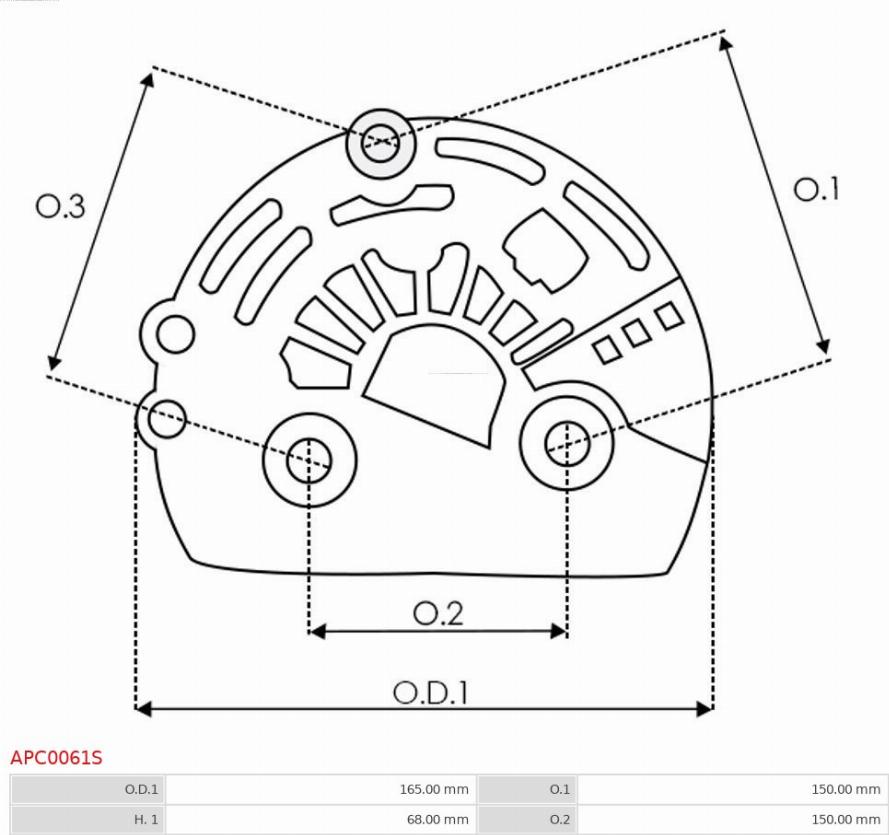 AS-PL APC0061S - Защитная крышка, генератор autosila-amz.com