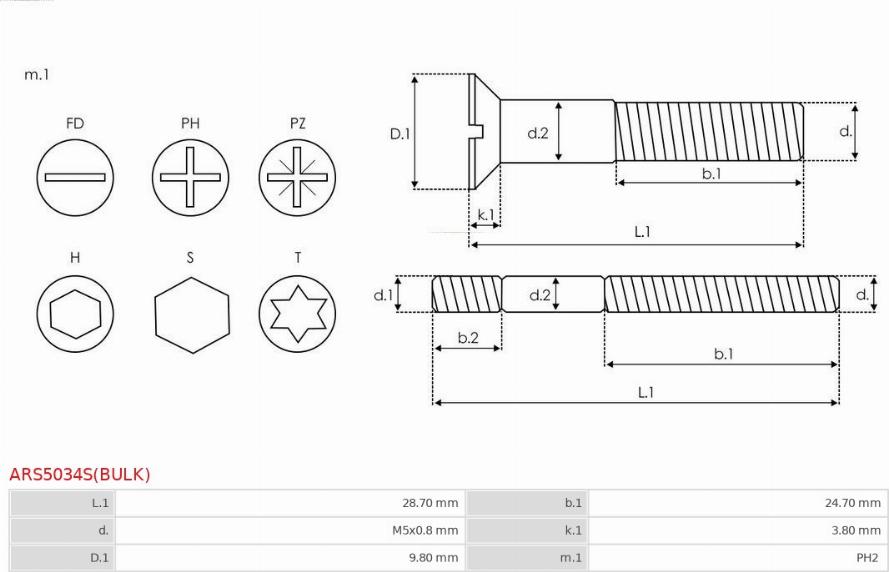 AS-PL ARS5034S(BULK) - Ремкомплект, генератор autosila-amz.com