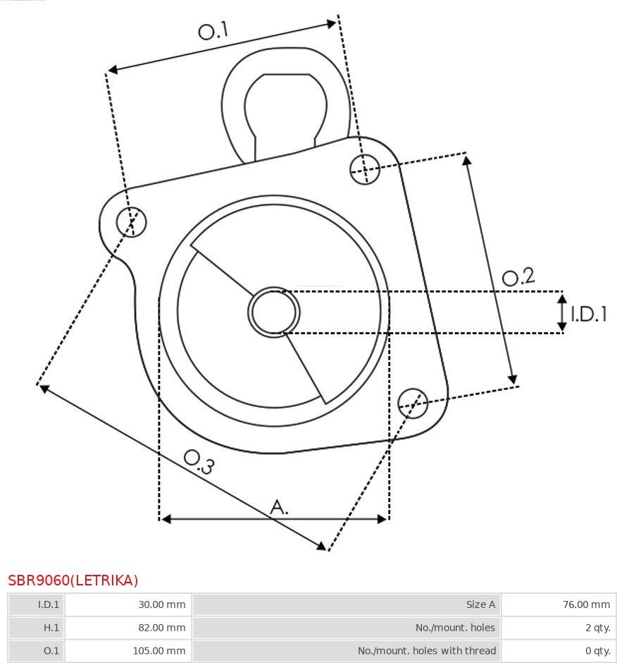 AS-PL SBR9060(LETRIKA) - Крышка стартера, карбюратор autosila-amz.com