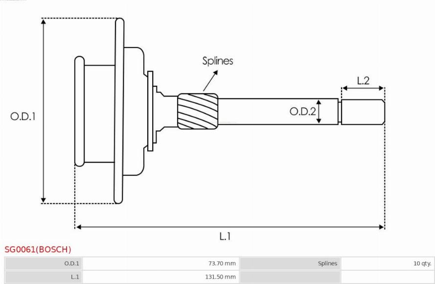 AS-PL SG0061(BOSCH) - Ремкомплект, планетарный механизм, редуктор - стартер autosila-amz.com