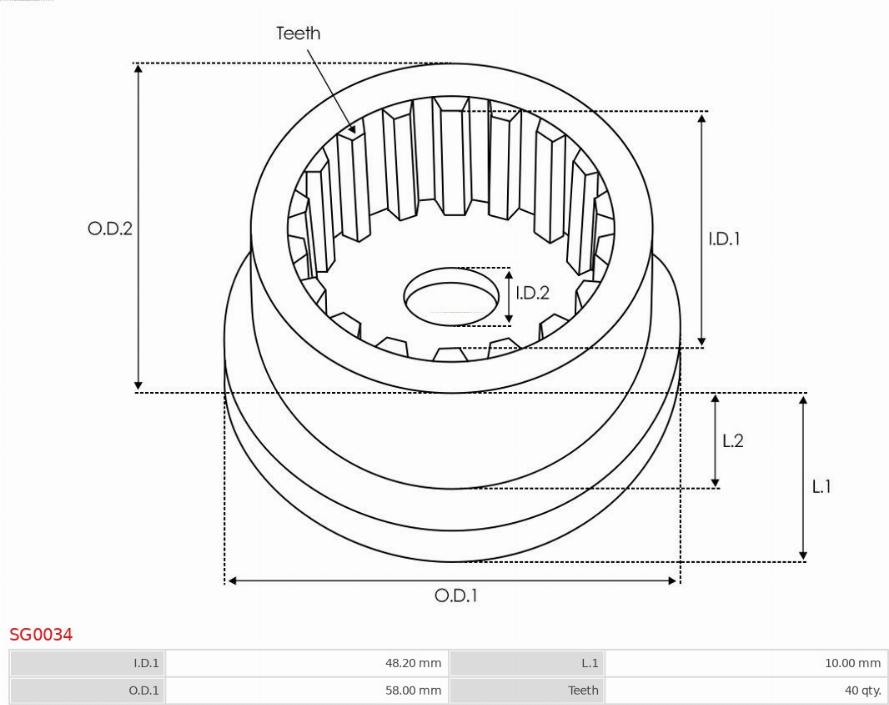 AS-PL SG0034 - Ремкомплект, стартер autosila-amz.com