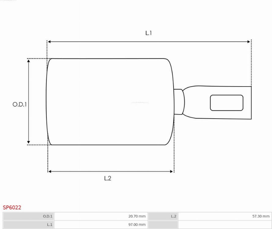 AS-PL SP6022 - Ремкомплект, стартер autosila-amz.com