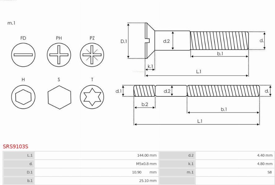 AS-PL SRS9103S - Ремкомплект, генератор autosila-amz.com