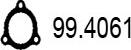 ASSO 99.4061 - Прокладка, труба выхлопного газа autosila-amz.com