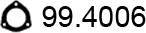 ASSO 99.4006 - Прокладка, труба выхлопного газа autosila-amz.com