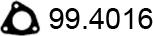 ASSO 99.4016 - Прокладка, труба выхлопного газа autosila-amz.com