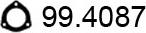 ASSO 99.4087 - Прокладка, труба выхлопного газа autosila-amz.com