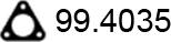 ASSO 99.4035 - Прокладка, труба выхлопного газа autosila-amz.com