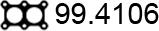 ASSO 99.4106 - Прокладка, труба выхлопного газа autosila-amz.com