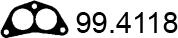 ASSO 99.4118 - Прокладка, труба выхлопного газа autosila-amz.com