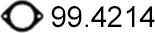 ASSO 99.4214 - Прокладка, труба выхлопного газа autosila-amz.com