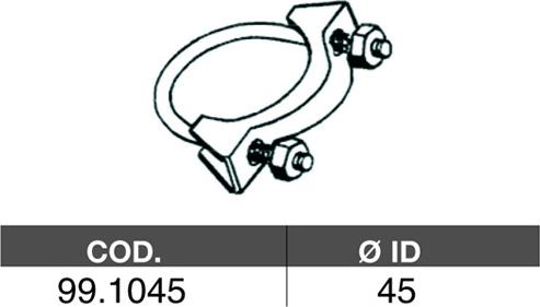 ASSO 99.1045 - Соединительные элементы, система выпуска autosila-amz.com