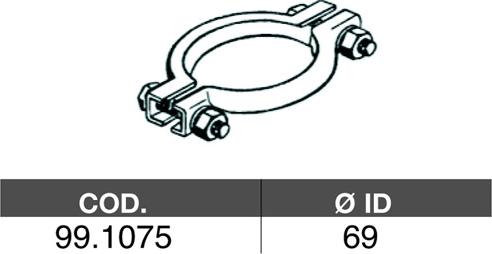 ASSO 99.1075 - Соединительные элементы, система выпуска autosila-amz.com