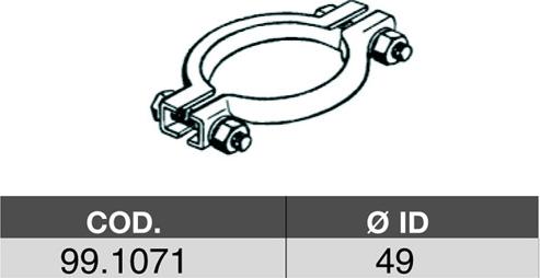 ASSO 99.1071 - Соединительные элементы, система выпуска autosila-amz.com