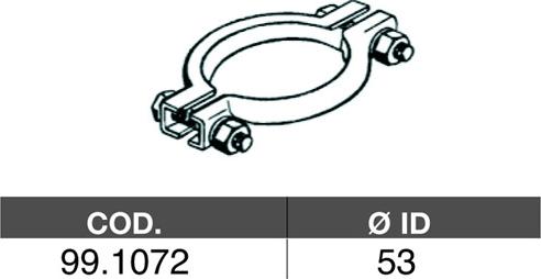 ASSO 99.1072 - Соединительные элементы, система выпуска autosila-amz.com