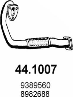 ASSO 44.1007 - Труба выхлопного газа autosila-amz.com