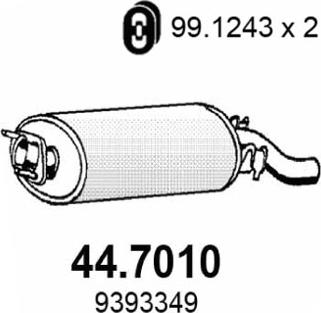 ASSO 44.7010 - Глушитель выхлопных газов, конечный autosila-amz.com