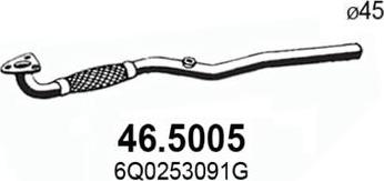 ASSO 46.5005 - Труба выхлопного газа autosila-amz.com