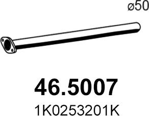 ASSO 46.5007 - Труба выхлопного газа autosila-amz.com