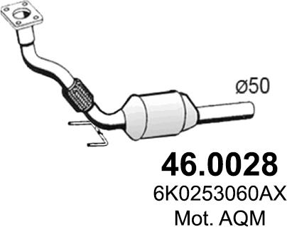 ASSO 460028 - Катализатор autosila-amz.com
