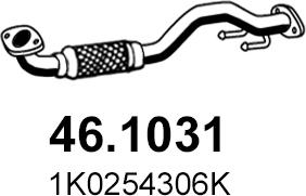ASSO 46.1031 - Труба выхлопного газа autosila-amz.com