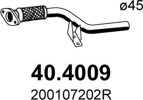 ASSO 40.4009 - Труба выхлопного газа autosila-amz.com