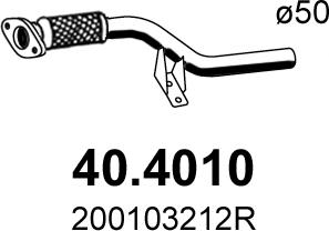 ASSO 40.4010 - Труба выхлопного газа autosila-amz.com