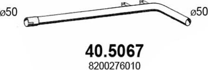 ASSO 40.5067 - Труба выхлопного газа autosila-amz.com