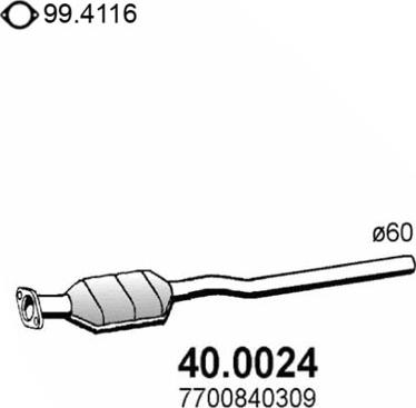 ASSO 40.0024 - Катализатор autosila-amz.com