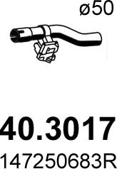 ASSO 40.3017 - Труба выхлопного газа autosila-amz.com