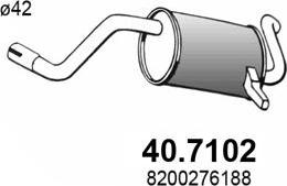 ASSO 40.7102 - Глушитель выхлопных газов, конечный autosila-amz.com