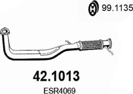 ASSO 42.1013 - Труба выхлопного газа autosila-amz.com