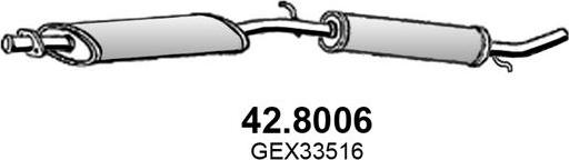 ASSO 42.8006 - Средний / конечный глушитель ОГ autosila-amz.com