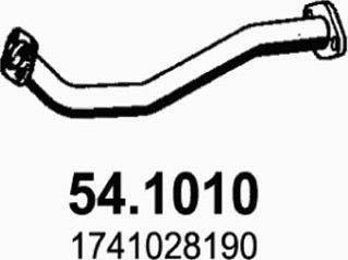 ASSO 54.1010 - Труба выхлопного газа autosila-amz.com