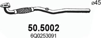 ASSO 50.5002 - Труба выхлопного газа autosila-amz.com