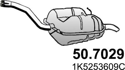 ASSO 50.7029 - Глушитель выхлопных газов, конечный autosila-amz.com