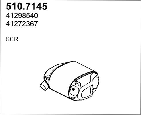 ASSO 510.7145 - Средний / конечный глушитель ОГ autosila-amz.com