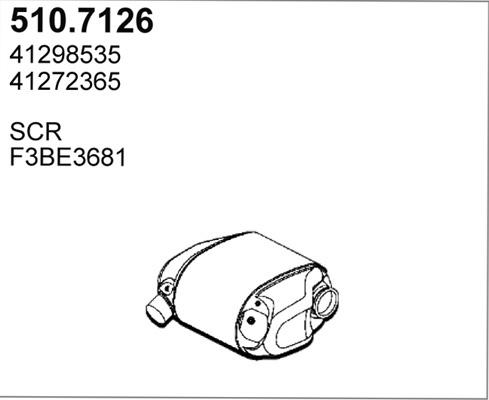 ASSO 510.7126 - Средний / конечный глушитель ОГ autosila-amz.com