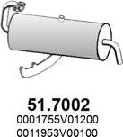 ASSO 51.7002 - Глушитель выхлопных газов, конечный autosila-amz.com