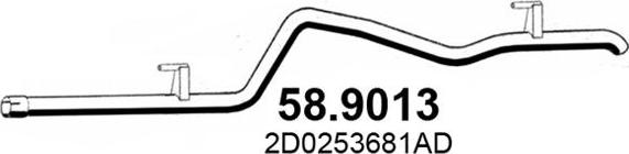 ASSO 58.9013 - Труба выхлопного газа autosila-amz.com