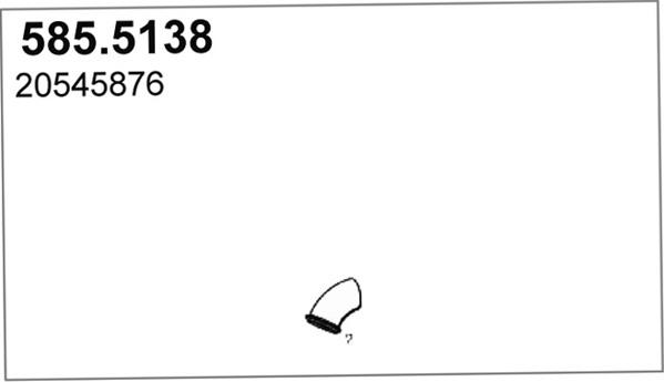ASSO 585.5138 - Труба выхлопного газа autosila-amz.com