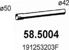 ASSO 58.5004 - Труба выхлопного газа autosila-amz.com