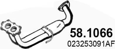 ASSO 58.1066 - Труба выхлопного газа autosila-amz.com