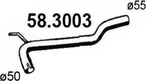 ASSO 58.3003 - Труба выхлопного газа autosila-amz.com
